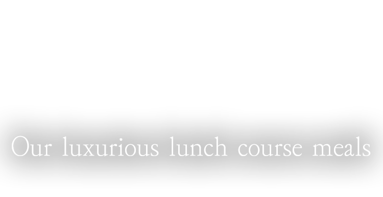 Our luxurious lunch course meals